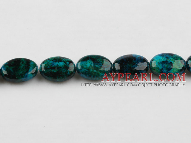 Chrysocolla beads, Green, 7*13*18mm egg shape, Sold per 15.7-inch strand