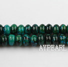 Chrysocolla beads, Green, 5*8mm, abacus shape, Sold per 15.7-inch strand