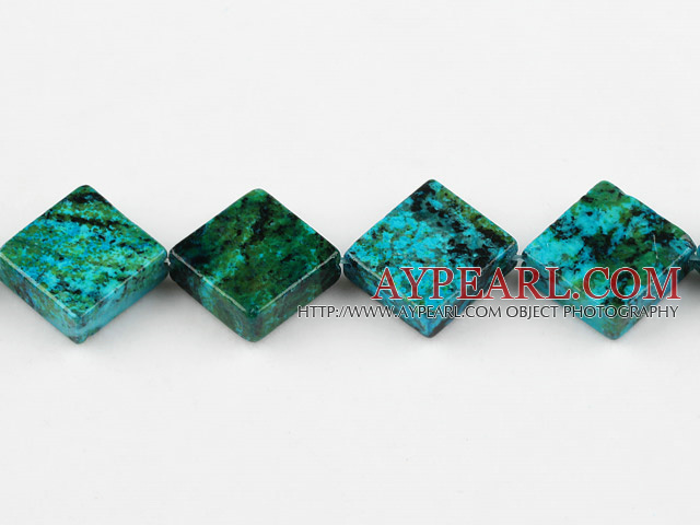 Chrysocolla beads, Green, 6*25mm opposite angles, Sold per 15.7-inch strand
