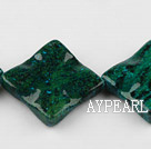 Chrysocolla beads, Green, 8*42mm opposite angles, Sold per 14.57-inch strand