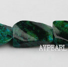 Chrysocolla beads, Green, 10*20*30mm heterotypic, Sold per 15.7-inch strand