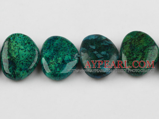 Chrysocolla beads, Green, 8*23*31mm heterotypic, Sold per 15.7-inch strand