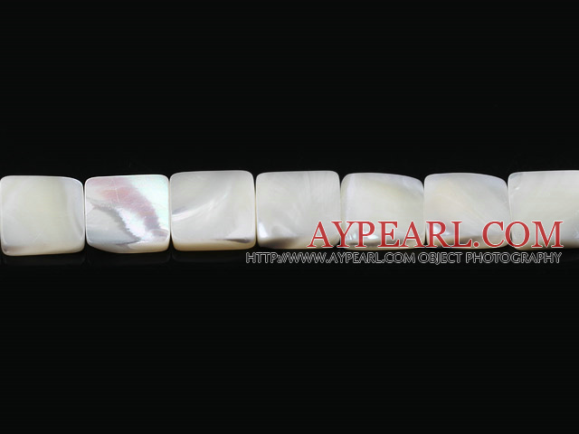 Shell Beads, White, 20*30mm drop shape, lip shell, Sold per 15.7-inch strand