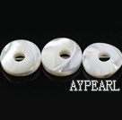 Shell Beads, White, 3*15mm hollow out ring, lip shell,Sold per 14.96-inch strands