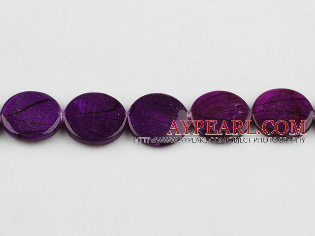 shell beads, spray painted ,3*20mm,purple,,sold per 15.75-inch strand