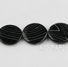 shell beads, spray painted ,3*20mm,black,,sold per 15.75-inch strand