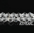 Lampwork Glass Crystal Beads, White, 4mm spinous, Sold per 18.5-inch strand