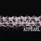 Lampwork Glass Crystal Beads, Light Pink, 4mm spinous, Sold per 18.5-inch strand