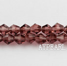 Lampwork Glass Crystal Beads, Reddish Violet, 4mm spinous, Sold per 17.72-inch strand