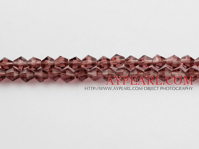 Lampwork Glass Crystal Beads, Reddish Violet, 4mm spinous, Sold per 17.72-inch strand