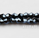 Lampwork Glass Crystal Beads, Black, 4mm hematite spinous, Sold per 18.5-inch strand