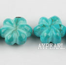 turquoise beads,9*20mm pumpkin,green,about 10 strands/kg