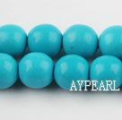 turquoise beads,12mm round,blue,about 13 strands/kg