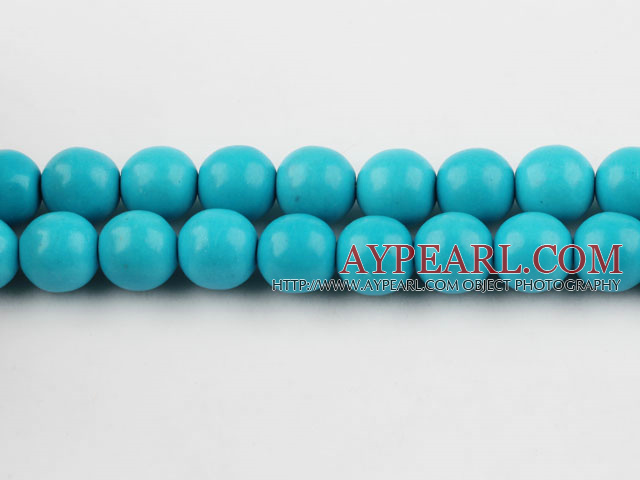 turquoise beads,12mm round,blue,about 13 strands/kg
