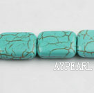 Turquoise Beads, Green, 
6*14*18mm rectangle,about 16 strands/kg