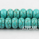 turquoise beads,7*12mm abacus,green,about 91 strands/kg