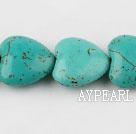 turquoise beads,8*18*18mm heart,green,about 14 strands/kg