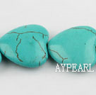 turquoise beads,8*24*24mm heart,green,about 11 strands/kg