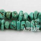 turquoise beads,8*14mm baroque,green,about 17 strands/kg