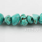 turquoise beads,6*16mm baroque,green,about 14 strands/kg