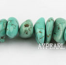 turquoise beads,8*10*18mm,baroque,green,about 8 strands/kg