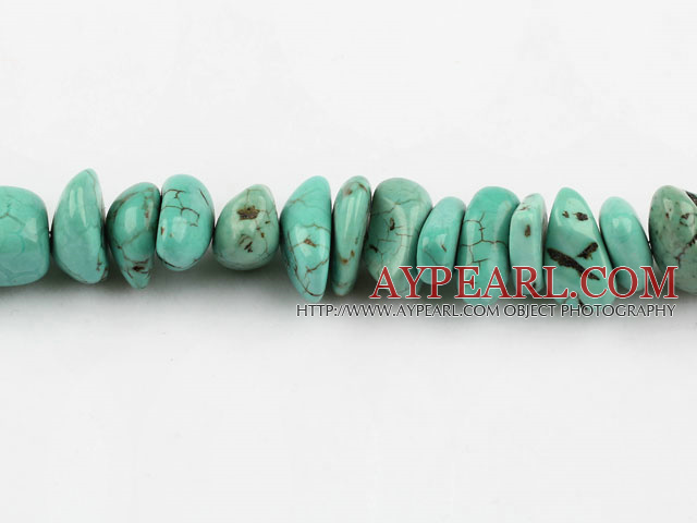 turquoise beads,8*10*18mm,baroque,green,about 8 strands/kg