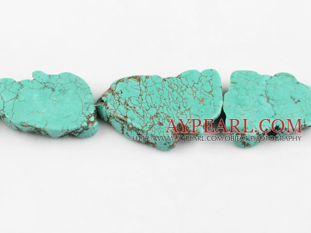 turquoise beads,6*26*28mm baroque,green,about 7 strands/kg