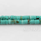 turquoise beads,4*3mm laminated,green,about 77 strands/kg