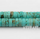 turquoise beads,3*8mm laminated,green,about 19 strands/kg