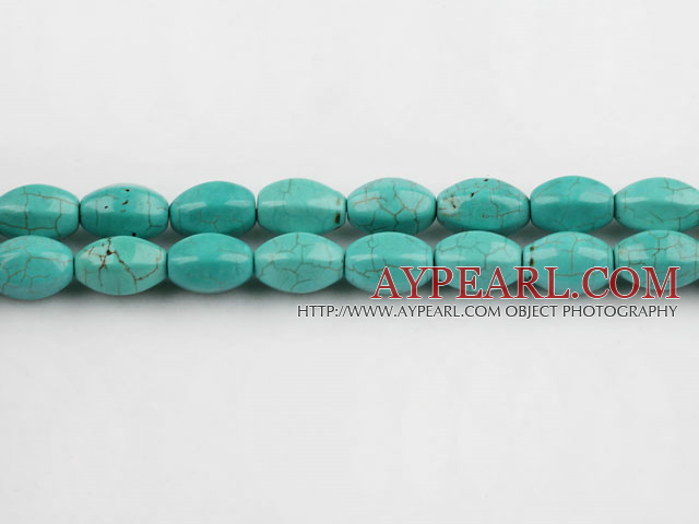 turquoise beads,9*13mm date core,green,about 22 strands/kg