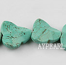 Turquoise Gemstone Beads, Green, 6*36*50mm leaf shape,about 11 strands/kg