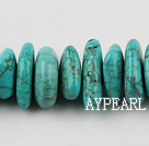 Turquoise Gemstone Beads, Green, 10*14*20mm pressed, irregular,about 5 strands/kg