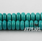 Turquoise Gemstone Beads, Green, 12mm flat,about 10 strands/kg