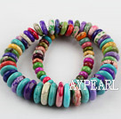 turquoise beads,pressed ,dyed,10-20mm,tower,about 5 strands/kg