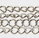 brass chain ,5.5mm silver,Sold per 39.37-inch strand