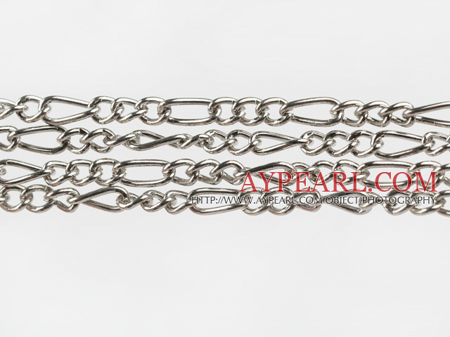 brass chain ,3*4*7.5mm silver,Sold per 39.37-inch strand