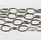 brass chain 6*10mm silver