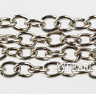 brass chain ,6.5*8mm silver, sold per 39.37inches