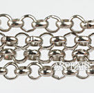 Brass chain, 8mm silver