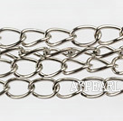 Brass chain, 7*11mm silver