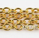 Brass chain, 6*81mm golden