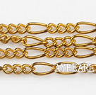 brass chain, 3.5*4.5*9mm golden.