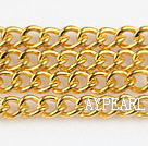 Brass chain, 5.5*71mm golden