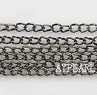 brass chain ,2*1.5mm black plated, sold per 39.37inches