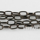 Brass chain, 5*9mm black plated