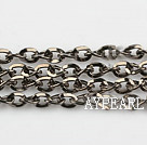 Brass chain, 5.5mm black plated