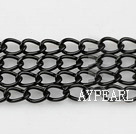 Brass chain, 5*8mm black plated