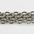 Brass chain, 4.5*7mm silver