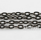 Brass chain,  4*7mm black plated