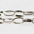 Brass chain, 10*17mm silver